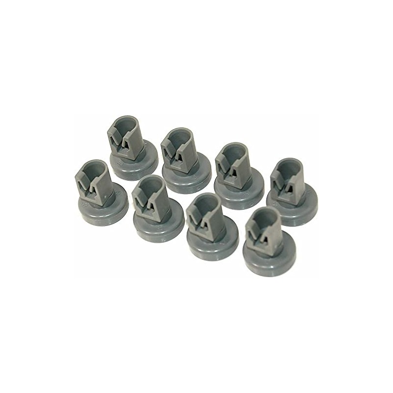 Aspares Dishwasher Upper Basket Wheels for Zanussi 25mm (Set of
