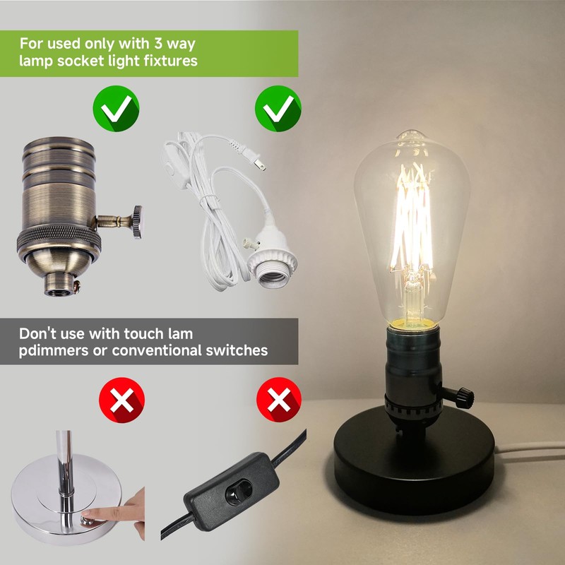CHULEIBACUI ST21/ST64 3 Way LED Bulb, E26 Base, 30/50/80W Equivalent