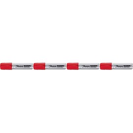 Sharpie Magnum Permanent Marker | Oversized Chisel Tip, Great for Poster Boards, Red, 1 Count 4 Pack