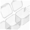 ULTECHNOVO Jewelry Box Compartment Organizer Transparent Dustproof Trinket Case for