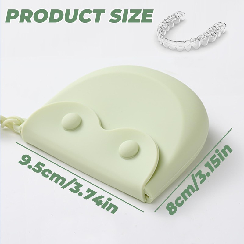 1Piece Lightweight Dustproof Portable Retainer Box Space Saving Mouth Guard