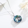 JUSTKIDSTOY Panda Necklace Sterling Silver Cute Animal Pendant Necklace with