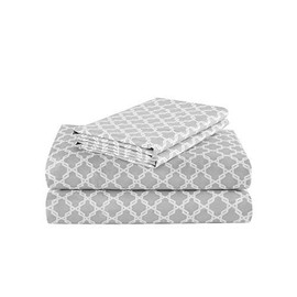 Comfort Spaces Coolmax Moisture Wicking Bed Cooling Sheets for Night Sweats, Twin, Charcoal