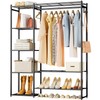 Wardrobe Closet, Portable Clothing Rack for Hanging Clothes, Free Standing