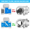 GUXGUY 1-1/2" Stainless Steel Check Valve, NPT Threaded Horizontal Check