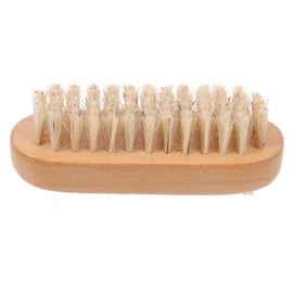 Gatuida 1Pc Durable Fingernail Brush for Nail Art Cleaning Flexible Bristles for Easy Use Wood Color Manicure Brush for Dust Removal and Grooming Compact and Portable