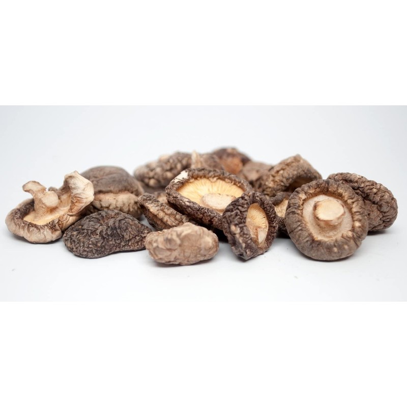 Premium Dried Shiitake Sliced Mushrooms 1 pound jumbo bag (Whole)