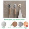 DRHYO 3Pack Water Ripple Suction Hooks, Vacuum Suction Cup Hooks,