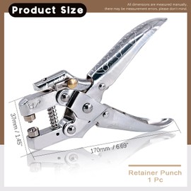 Wokape 400Pcs Eyelet Hole Punch Pliers and 10 Colors 3/16 inch Metal Grommets Kit with Gold Grommets,Eyelets Grommet Sets Metal Eyelets Kits for Leather Fabric Belt Clothes Decorative Repair