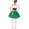 ramede 6 Pcs Women Beer Oktoberfest Costume German Dress Skirt