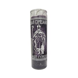 Saint Cypriano Purple Ritual Candle/San Cipriano Veladora Morada