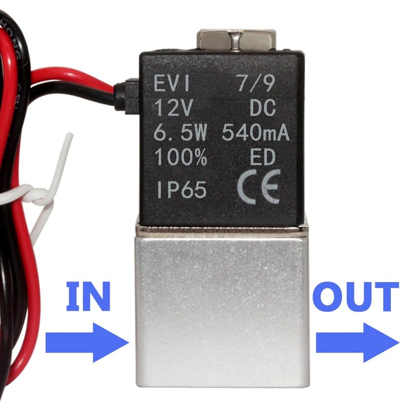 Qolekog DC 12V Solenoid Valve 1/8" NPT 2 Way Normally