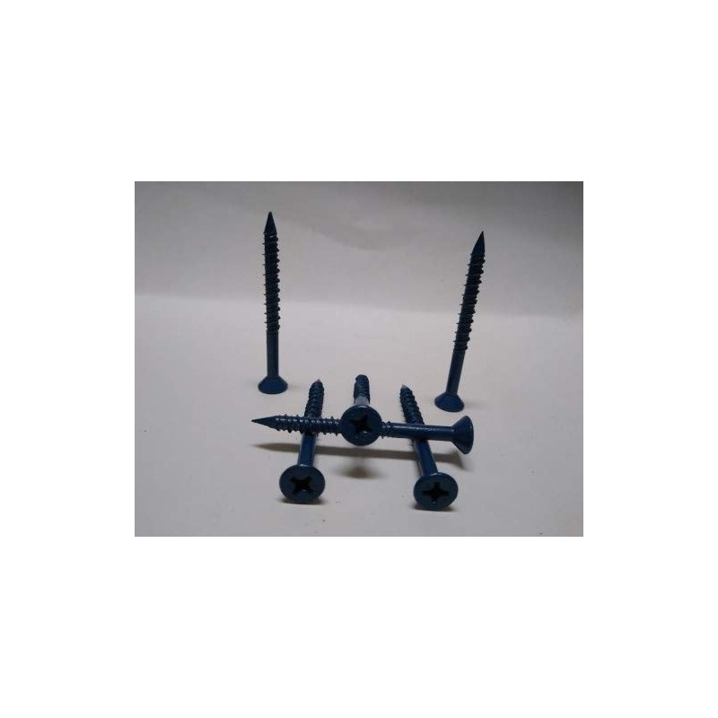 Shorpioen 20-Pack 1/4 x 1-3/4" Phillips Flat Concrete Screw Blue
