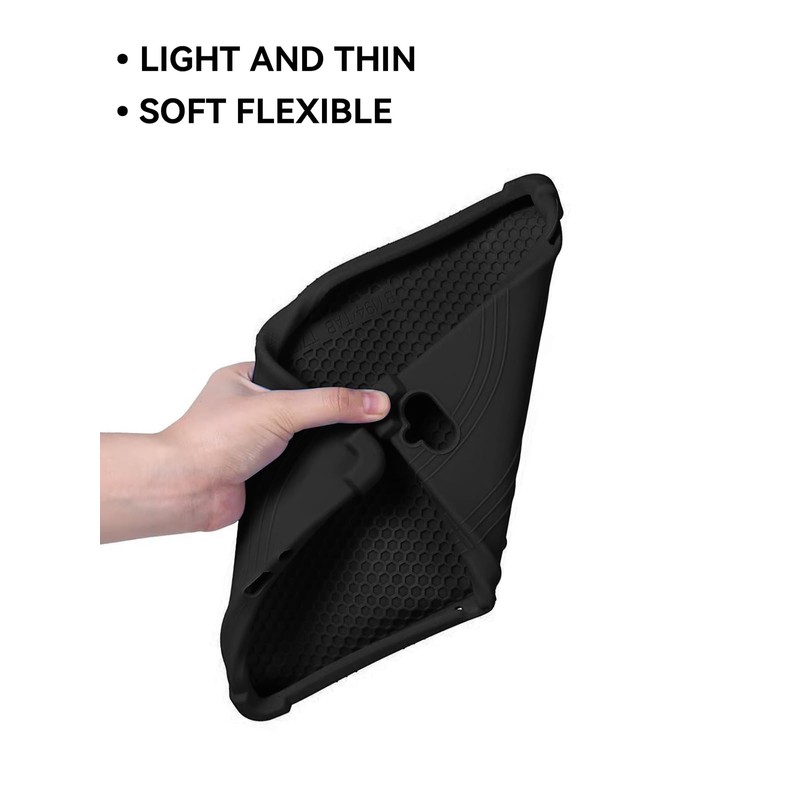 Shockproof Soft Silicone Tablet Case with Adjustable Stand for 2025