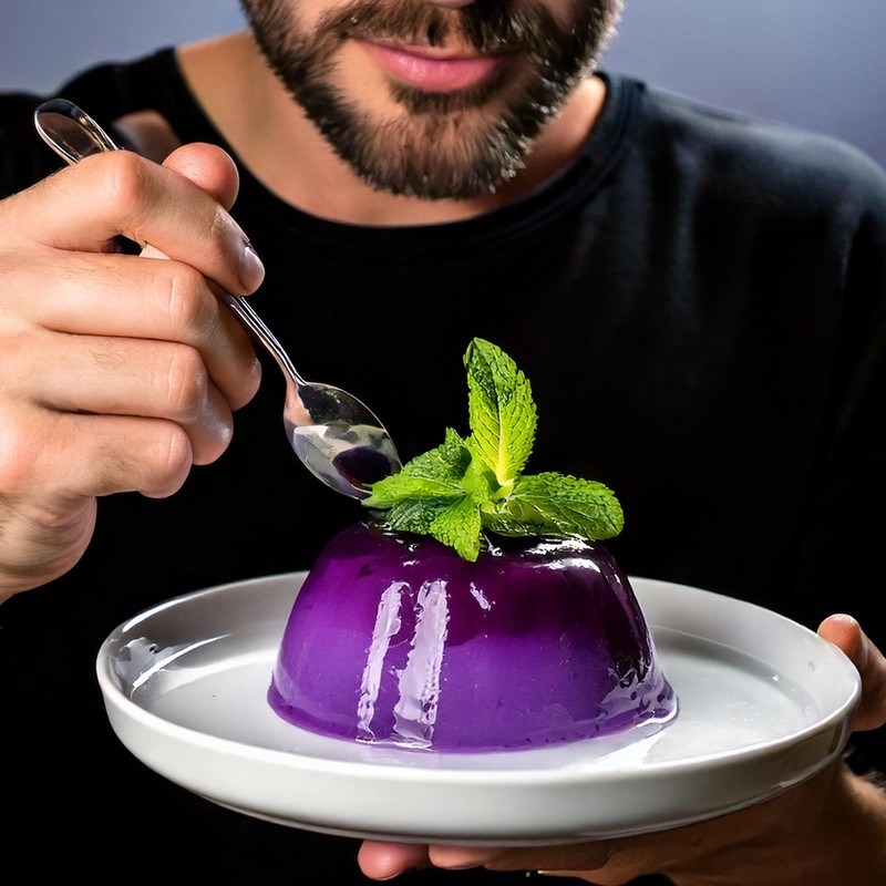 Pondan Ube Pudding Mix, Instant Purple Yam Dessert, 5.29 oz