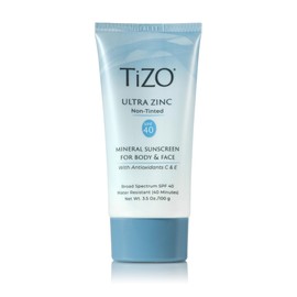 TIZO TiZO? Ultra Zinc | Non Tinted | Broad Spectrum SPF 40 for face and body | UVA and UVB protection | 20% Zinc Oxide formula | All Skin Types | 3.5 oz/100 g
