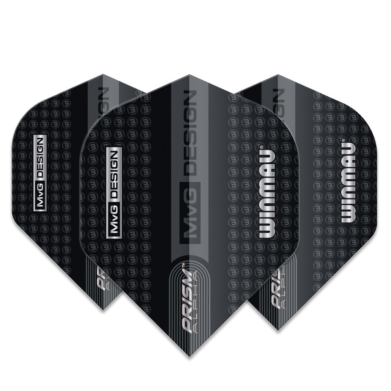 WINMAU Prism Alpha Michael Van Gerwen MvG Logo Black &