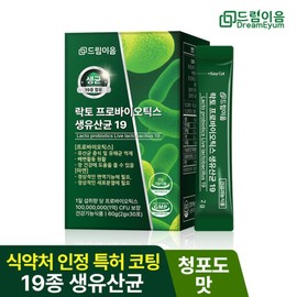 DreamEum Lacto Probatics Live Lactobacillus 19 Whole Family Immune Zinc Lactobacillus 1 Month Supply / 드림이음 락토 프로바오틱스 생유산균 19 온가족 면역 아연 유산균 1개월분