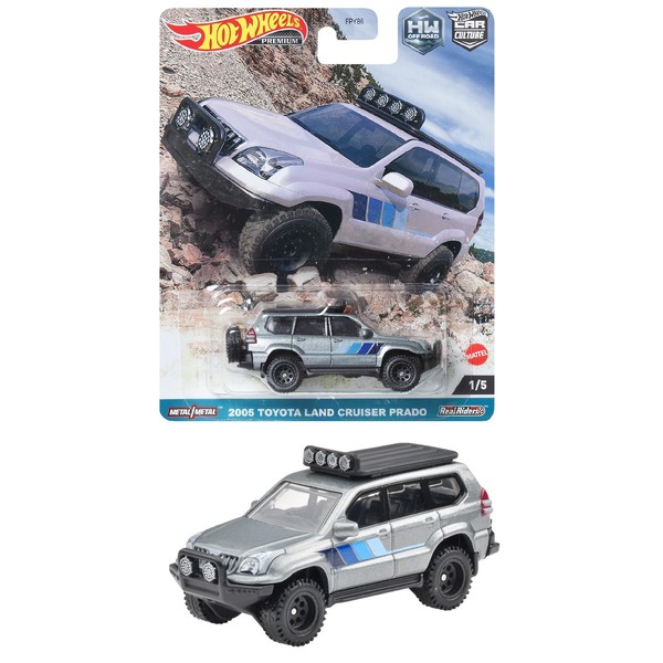 Hot Wheels HKC70 Car Culture Off Road - 2005 Toyota Land Cruiser Prado 【3 Years Old and Up】