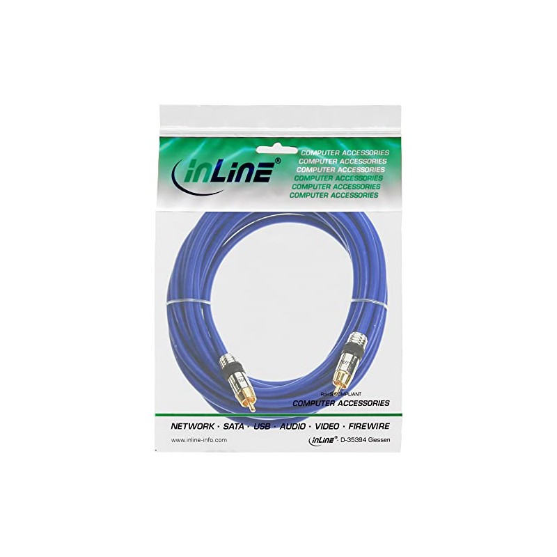 InLine 89401P Premium Audio Cable RCA Male to RCA Male