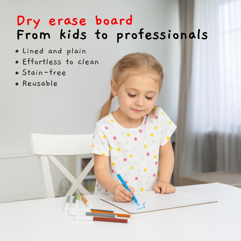 Board Geeks 1 Small Dry Erase Board for Kids -