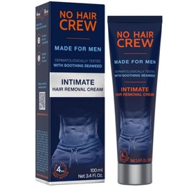 No Hair Crew IntimatePrivate At Home Hair Removal Cream for Men - Painless Blemish Soothing Depilator for Unwanted Coarse Male Body Hair 100ml, 3.38 Fl Oz (Pack of 1) / No Hair Crew IntimatePrivate At Home 남성용 제모 크림 - 원치 않는 거친 남성 체모를 위한 통증 없음 흠 진정 제모제 100ml, 3.38 Fl Oz (Pack of 1)