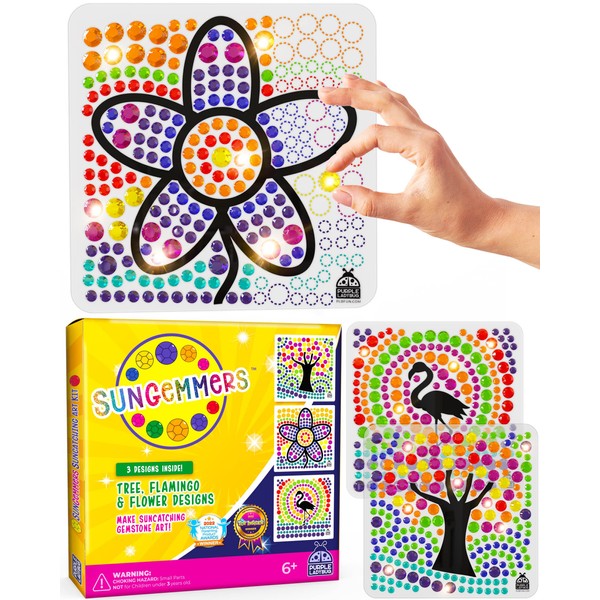 SUNGEMMERS Diamond Window Art Craft Kits for Kids 8-12 - Fun for Girls Ages 8-12, Spring Crafts for Kids Ages 8-12 - Great 6 7 8 9 10 Year Old Girl Birthday Gift