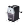 CARL Pencil Sharpener, CC-2000, Custom, Red, 5-Point Selector. Manual, Quiet