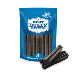 Best Bully Sticks All-Natural Doggie Dental Chews - Star Shaped Beefy Dental Chews - Limited Ingredient, Collagen, Real Beef, 100% Digestible - Promotes Dental Hygiene and Health - 6 Pack