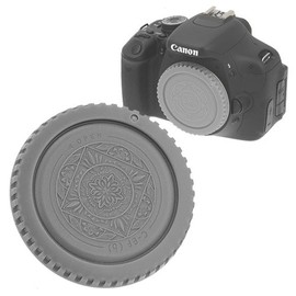 Fotodiox Gray Designer Body Cap Compatible with Canon EF and EF-S Mount Cameras