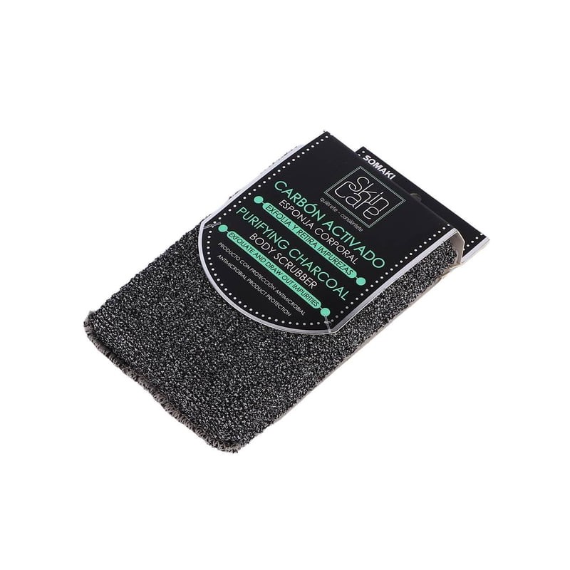 Esponja corporal Skin Care carbón exfoliante 1 pza