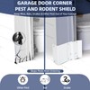 Garage Lower Corner Pest Shield - Aluminum Rodent & Snake