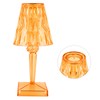 LED Crystal Table Lamp Transparent Prism Dimmable Desk Lamp USB