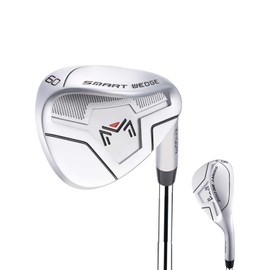 XINGGM Smart Wedges – Full Face CNC Groove 52/56/60 Degree Golf Wedges for Men,Solid Shots, No Chunking for All Lies (RH,Silver, 60 Degree)