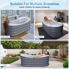 BINYUAN Inflatable Bathtub for Adults - Portable Collapsible Spa Tub