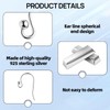 8 Pairs Solid Silver 925 Earring Hooks, Silver Earring Hooks