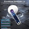 Bluetooth Headphones, Wireless Bluetooth 5.4 In-Ear Headphones with 4 HD