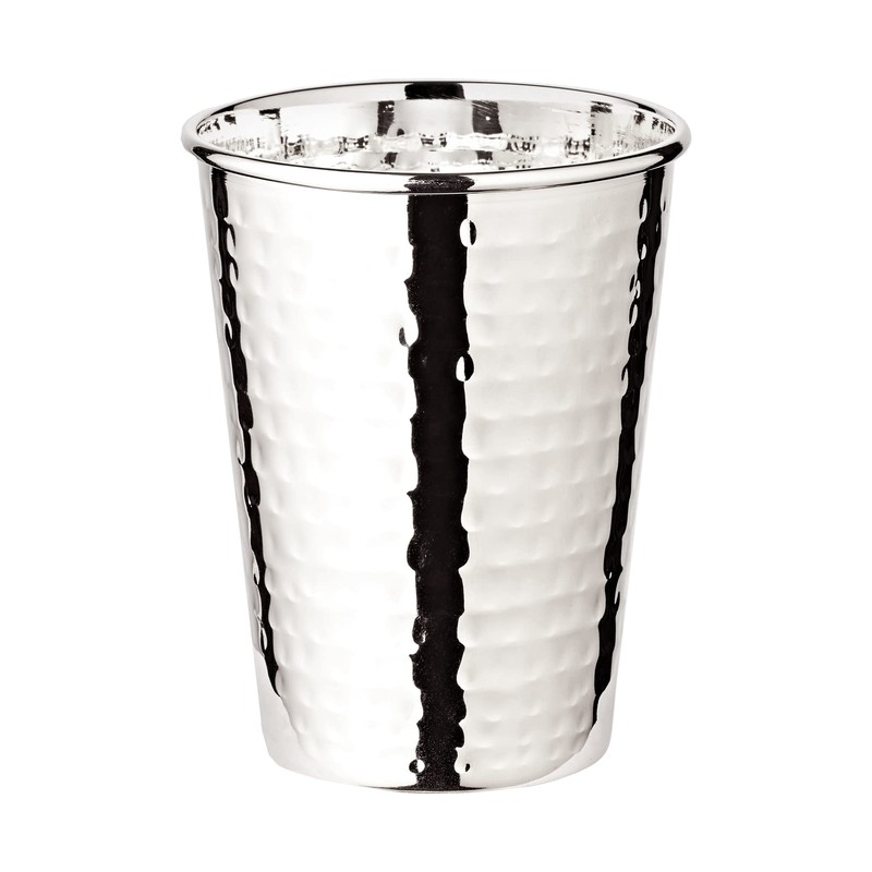 EDZARD Set of 2 Silver Cups Mido Hammered Silver Plated