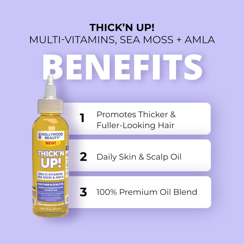Hollywood Beauty Thick’N Up! Daily Hair & Scalp Oil with