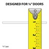 36 Inch Long Black Plastic Sliding Door Track Set for
