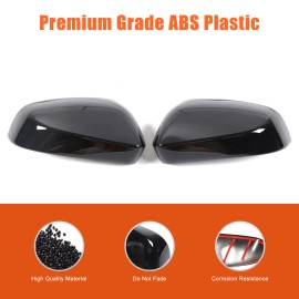 car-attention For Toyota Tacoma 2024-25 SR SR5 Gloss Black Side Rear View Mirror Cover Cap 2PC
