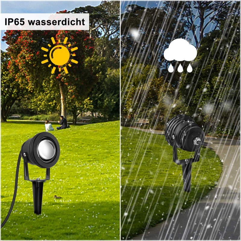 Kefflum 10 W RGB LED Garden Light Spotlight, 230 V