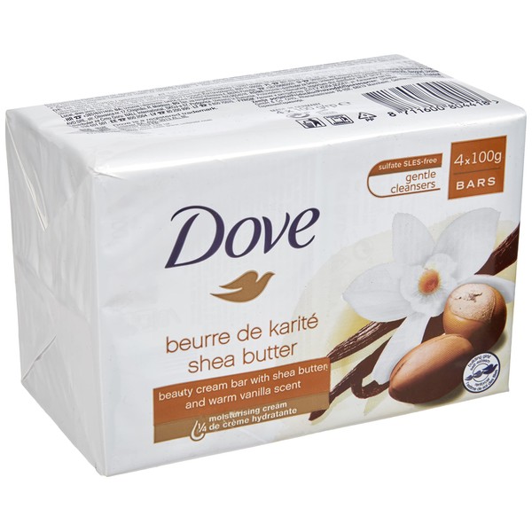 Dove Pure Pampering Program Shea Butter Soap Bar 4 x 100 g