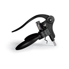 Cellardine Deluxe Lever Corkscrew - Bottle Opener - Professional Bar Corkscrew, Black, M