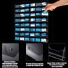 Hillban Acrylic Business Card Holder Wall Mount Clear Sticker Display