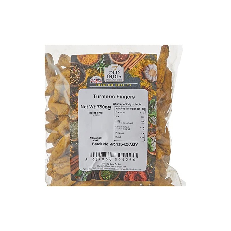 Old India Turmeric Fingers 750g