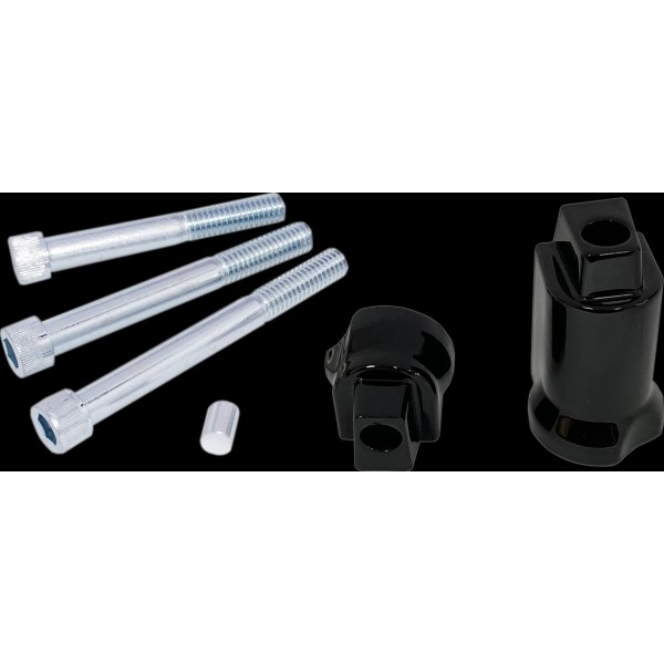 Drag Specialties Passenger Floorboard Mount Gloss Black 1621-1005