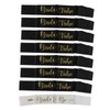 8Pcs Bride Bridesmaid Sash Gold Letters Hypoallergenic Material Wedding Bride