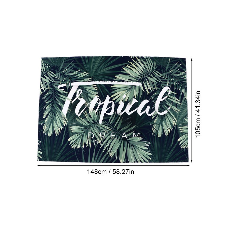 Tapestry Beautiful Green Plants Background Wall Decoration Tapestry for Living