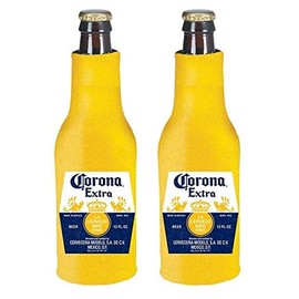 Corona Extra Beer Bottle Suit Holder Kaddy Cooler Huggie Coolie Set of 2